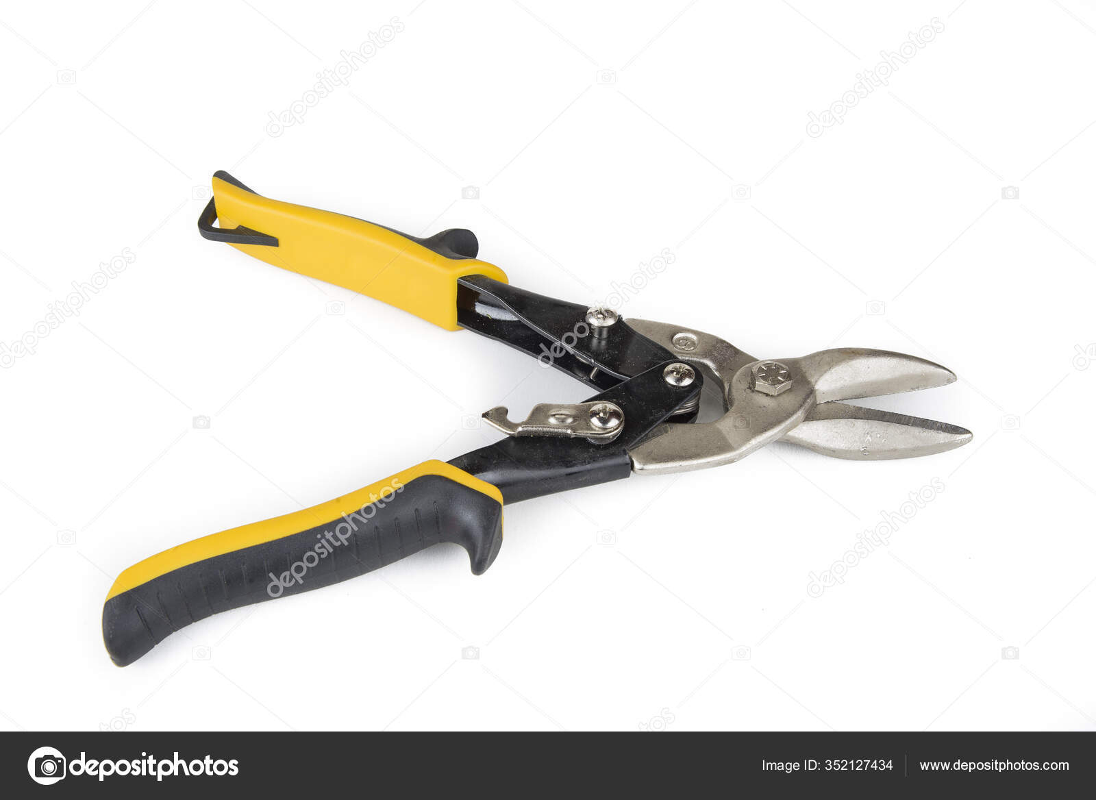 Manual Industrial Scissors Cutting Tin Stock Photo by ©photomaxop 352127434